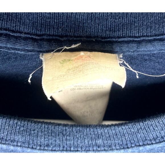 Vtg Fruit Of the Loom Mens Xl Eagle American Flag USA Patriotic T-Shirt Read - Picture 5 of 11